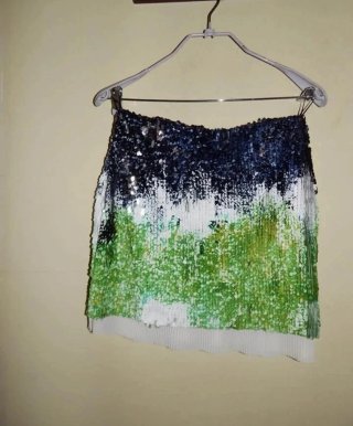 Falda Zara lentejuelas Talla M