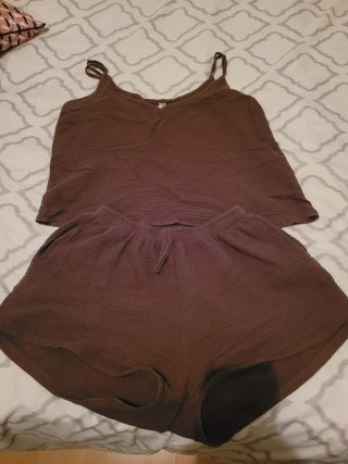 Pijama mujer marrón