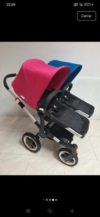 Bugaboo Donkey Azul y Fucsia