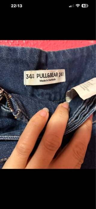 Falda pantalón vaquera Pull&Bear T.34