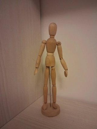 Manichino legno disegno snodato