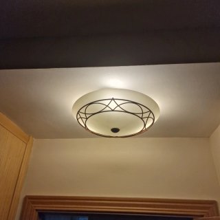 Plafón de techo forja  y cristal