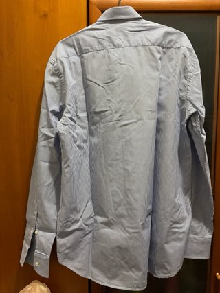 Camicia uomo righe azzurre