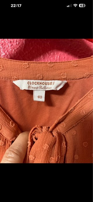 Vestido naranja talla 40 Corte Inglés