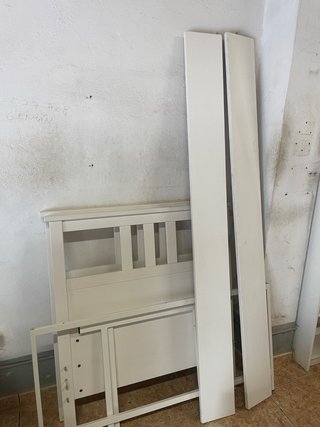 Cama de madera blanca 190x90cm