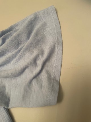 Completo Top Azzurro e Shorts Grigio