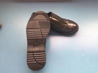Zapatos Talla 34 Naranja y Negro