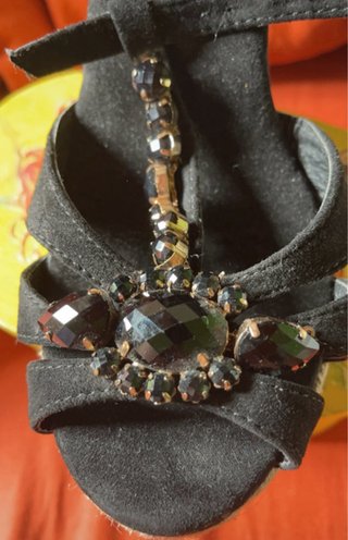 Jaja Zeppa Corda Nere con Strass