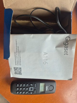 Teléfono Inalámbrico Gigaset A116 Negro con base