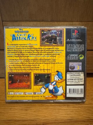 Pato Donald Cuac Attack PS1 PAL España Completo