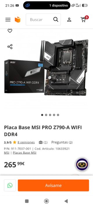 Placa Base MSI PRO Z790-A WIFI DDR4