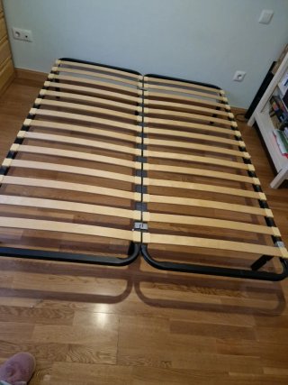 Somier Doble Madera y Metal