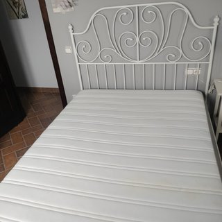 Estructura Cama Metal Blanco 1.45m