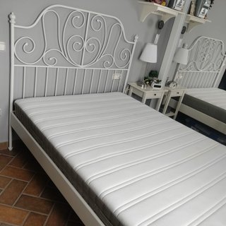 Estructura Cama Metal Blanco 1.45m
