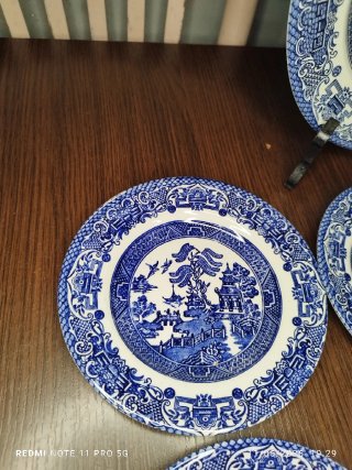 Conjunto Porcelana Inglesa EIT Azul y Blanco
