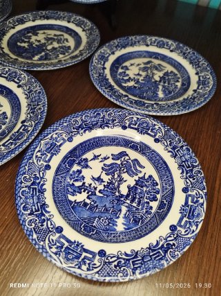 Conjunto Porcelana Inglesa EIT Azul y Blanco