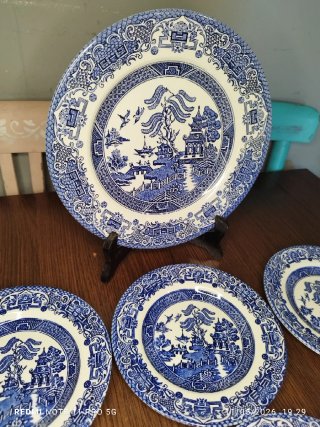 Conjunto Porcelana Inglesa EIT Azul y Blanco