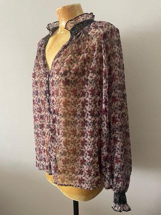Blusa Zara Talla M Estampada