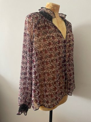 Blusa Zara Talla M Estampada