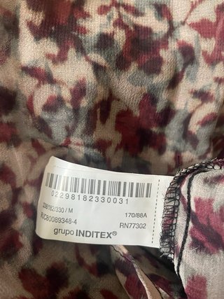 Blusa Zara Talla M Estampada