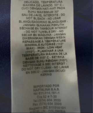 Falda Naf Naf azul volantes viscosa