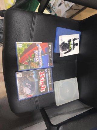 Lote 3 caratulas PS2: Coaster, Risk, Call of Duty