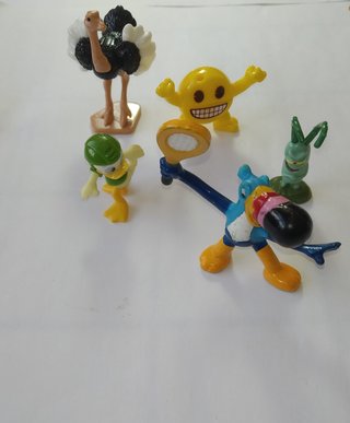 Figuras Plankton, Toucan, Louie, Avestruz, Emojoy