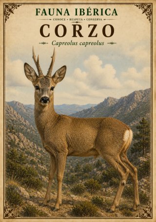Pósters de Fauna Ibérica tamaño A3 para decorar.