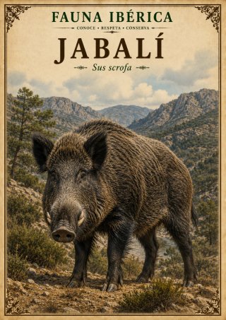 Pósters de Fauna Ibérica tamaño A3 para decorar.