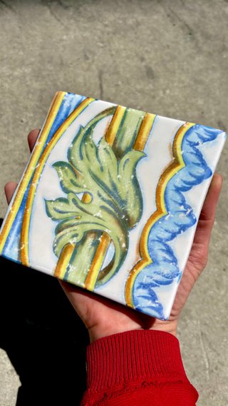 Vintage! Baldosa decorativa 13x13 cm