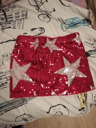 Falda pantalón lentejuelas estrellas