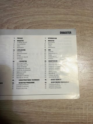 Manual Italjet Dragster 50 Original