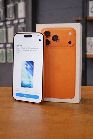 IPHONE 17 PRO MAX 256GB NARANJA 100% BAT 25 CICLOS