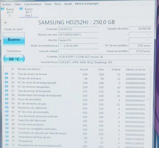 Disco Duro Samsung 250GB SATA-3,5