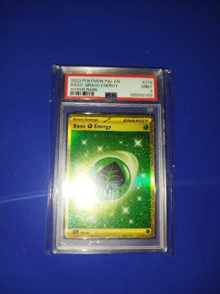 Carta Pokemon Basic Grass Energy PSA 9