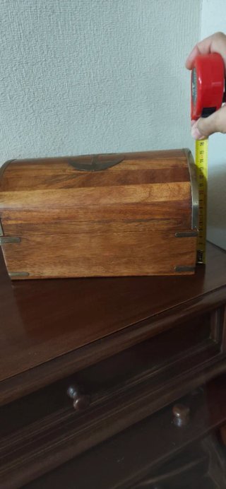Baúl madera náutico metal