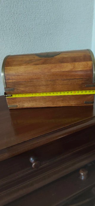 Baúl madera náutico metal