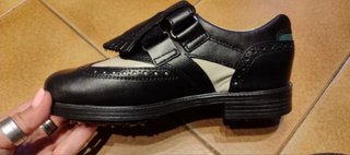 Zapatos de golf T.35/36 negros y blancos