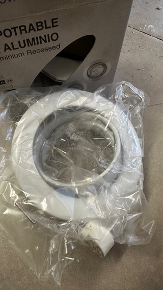 Aro empotrable aluminio Secom
