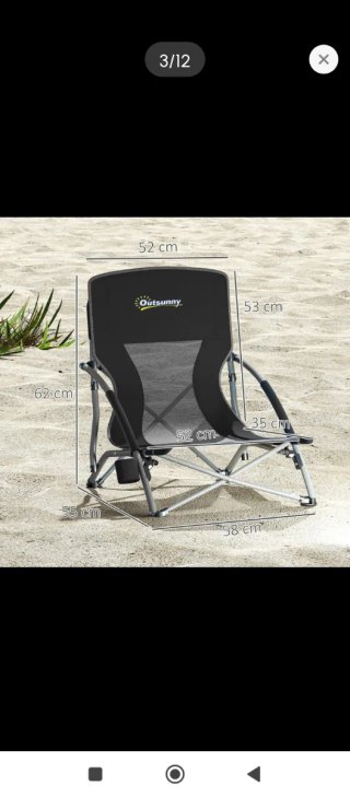 2 Sedie da Spiaggia Outsunny