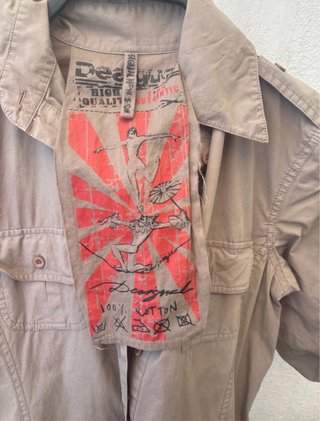 Vestido safari Desigual beige