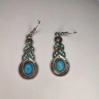 Pendientes Acero Turquesa