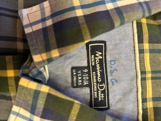 Camisa Massimo Dutti cuadros azul y verde