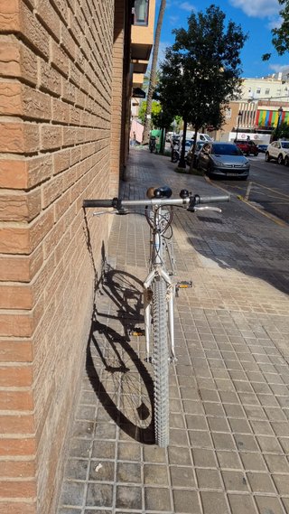Bicicleta MTB / BTT Decathlon gris talla M