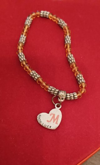 Pulsera con charm de corazón M Good Luck