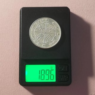 Moneda 100 Pesetas 1966 (67) Plata
