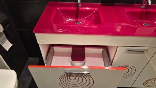 Mueble lavabo doble moderno, completo con gritería