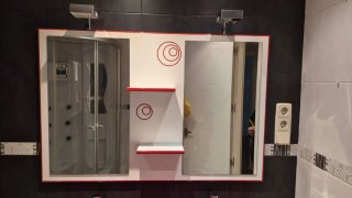 Mueble lavabo doble moderno, completo con gritería