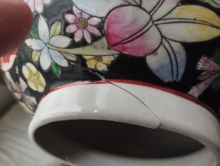 Juego de 3 jarrones de porcelana