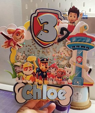 Topper para pastel *personalizado *tematica